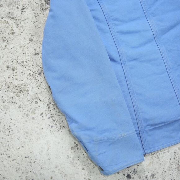 Vintage Carhartt WJ022 FHB Blue WOMENS Jacket Sherpa Lined Size Medium - Picture 11 of 16